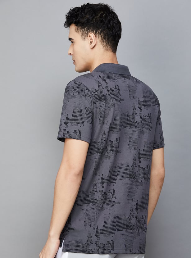 PUMA Abstract Printed Polo T-shirt