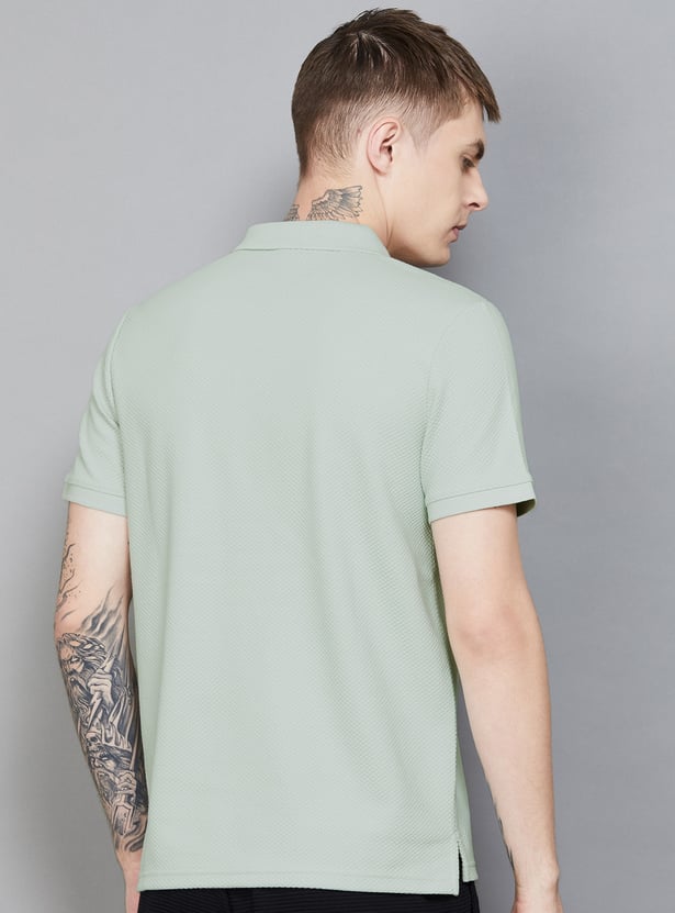 PUMA Textured Polo T-shirt
