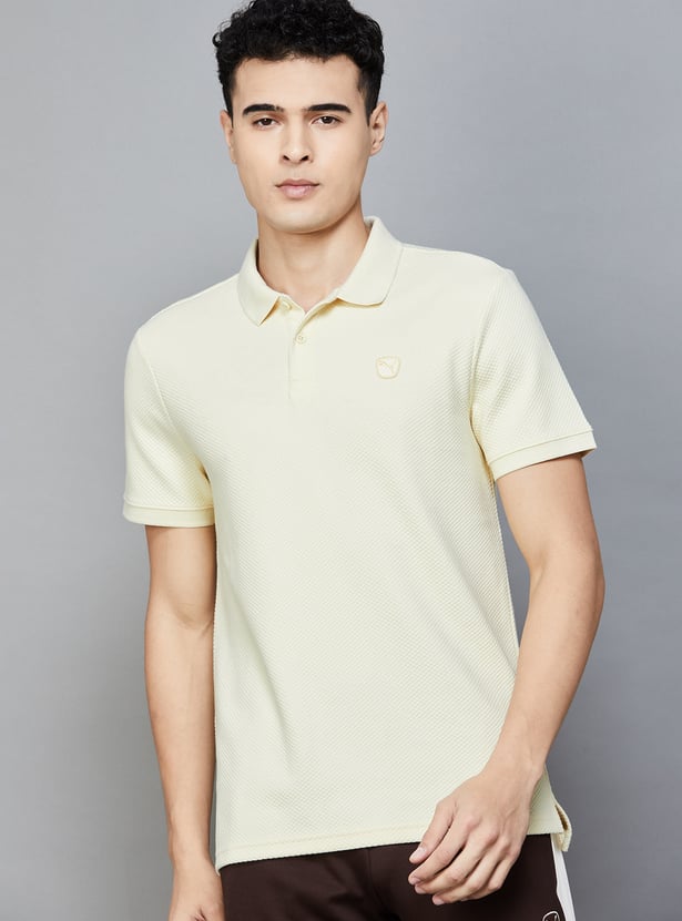 PUMA Textured Polo T-shirt