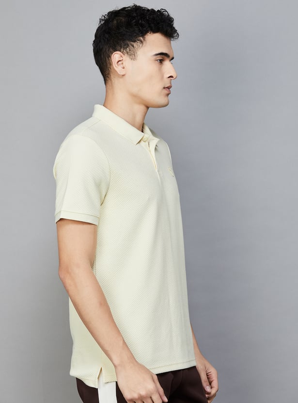 PUMA Textured Polo T-shirt