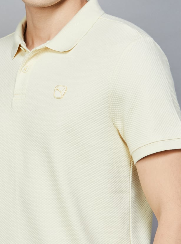 PUMA Textured Polo T-shirt