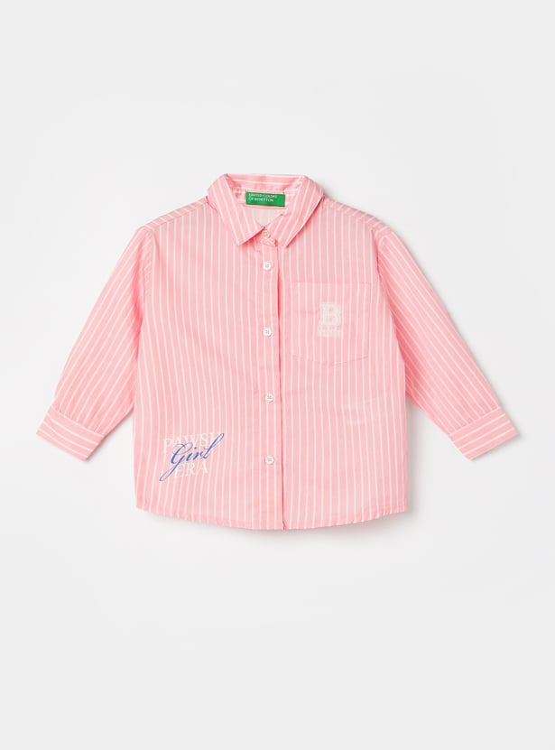 UNITED COLORS OF BENETTON Girls Striped Shirt