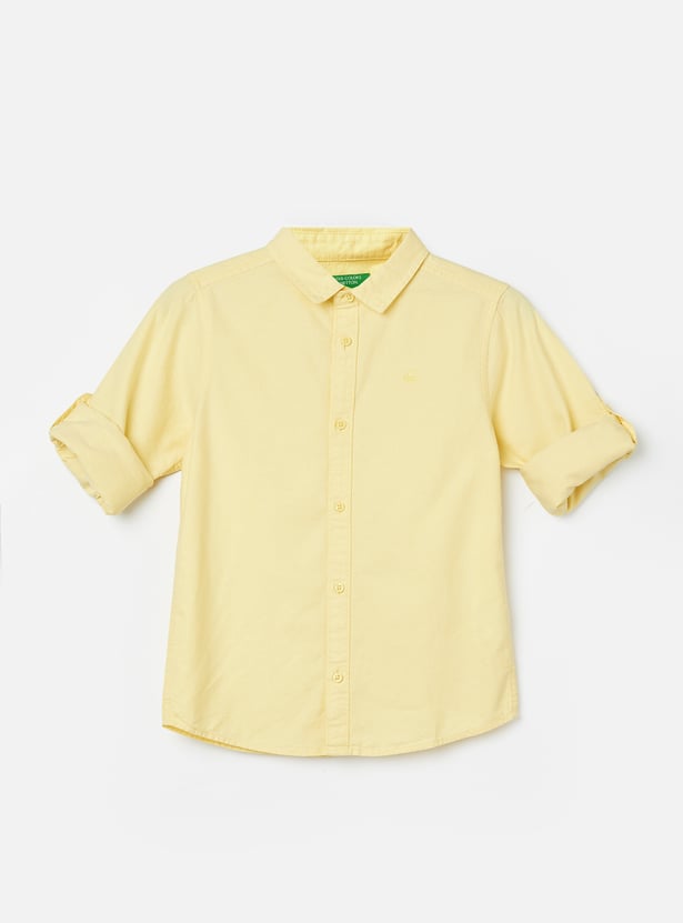UNITED COLORS OF BENETTON Boys Solid Shirt
