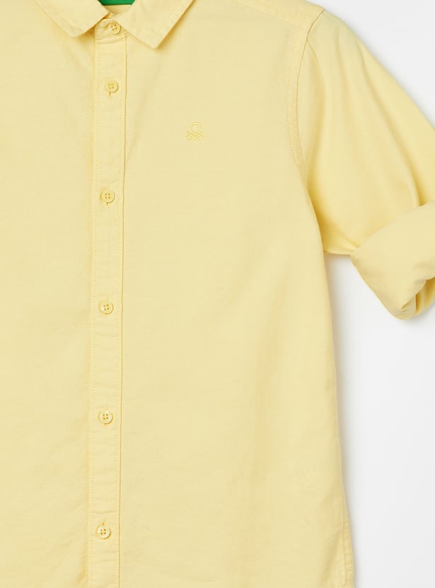 UNITED COLORS OF BENETTON Boys Solid Shirt