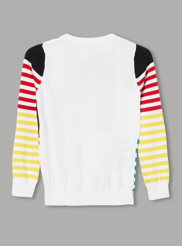 UNITED COLORS OF BENETTON Boys Striped Sweater