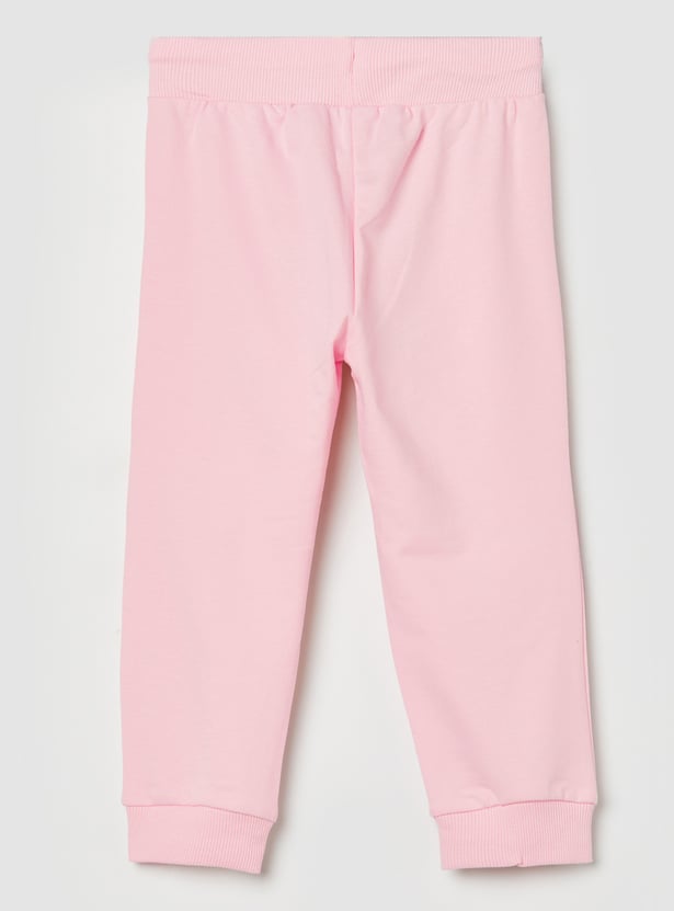 UNITED COLORS OF BENETTON Girls Applique Drawstring Joggers
