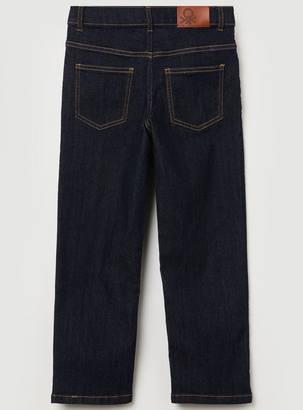 UNITED COLORS OF BENETTON Boys Washed Comfort Jeans