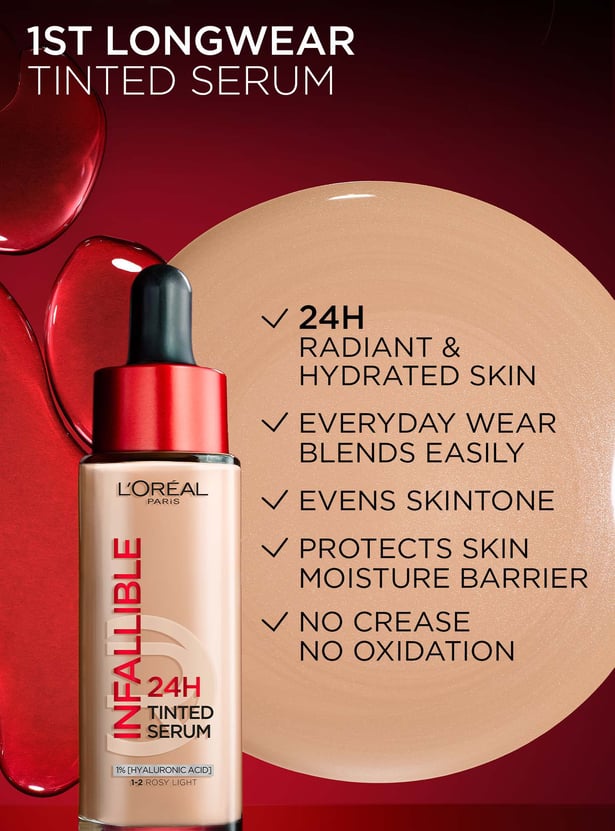 L'OREAL PARIS Infallible 24H Tinted Serum - Light Warm Nude - 30ml