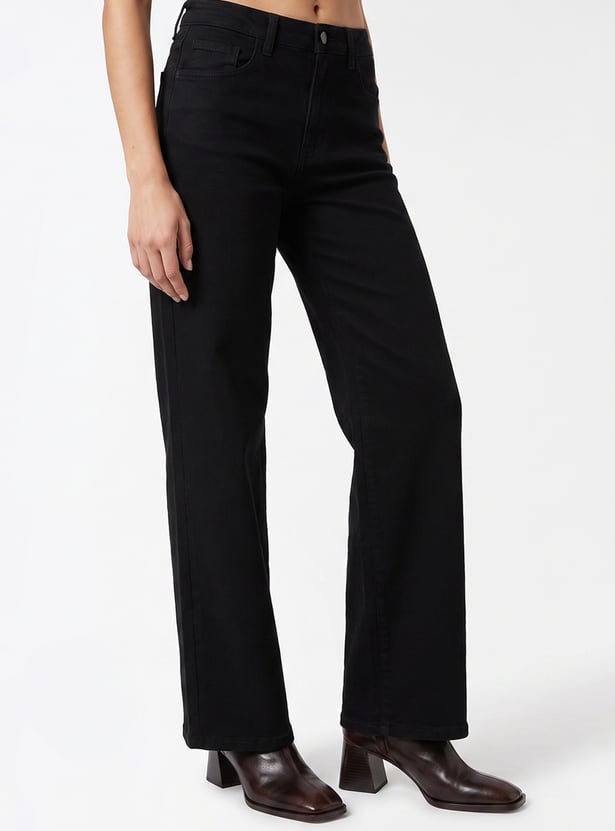 KRAUS Solid Straight Fit Jeans