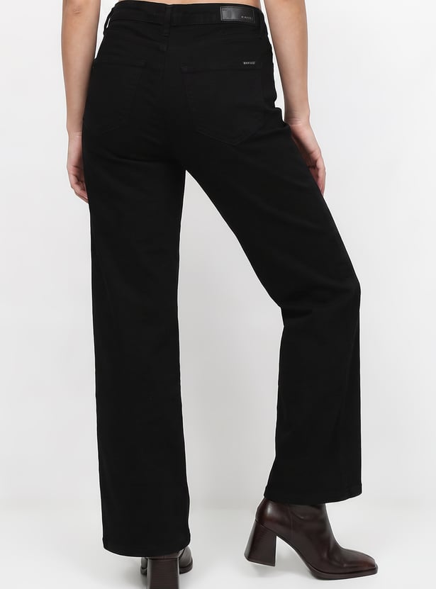 KRAUS Solid Straight Fit Jeans
