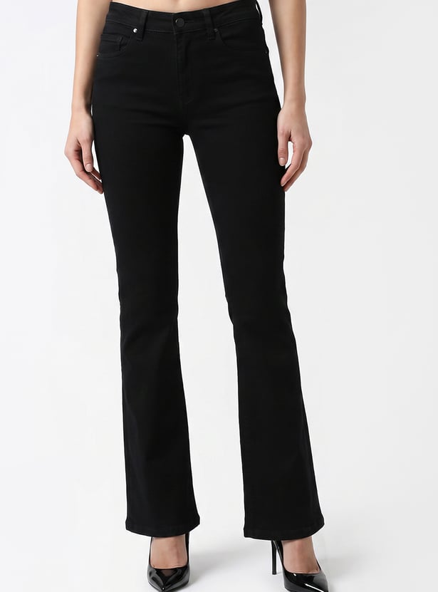 KRAUS Solid Flared Jeans