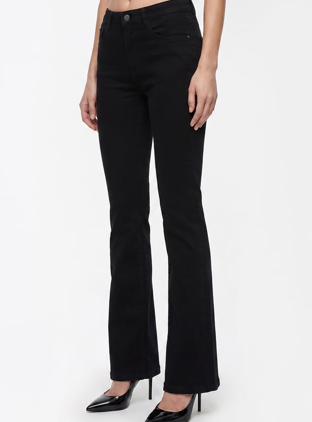 KRAUS Solid Flared Jeans