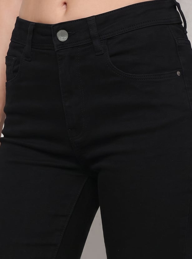 KRAUS Solid Flared Jeans