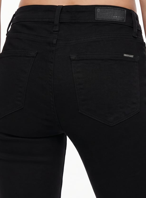 KRAUS Solid Flared Jeans
