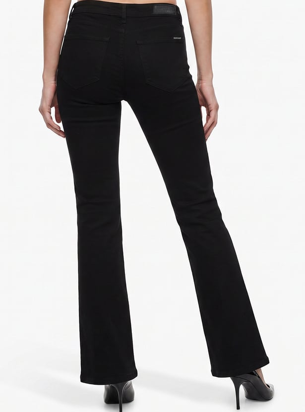 KRAUS Solid Flared Jeans