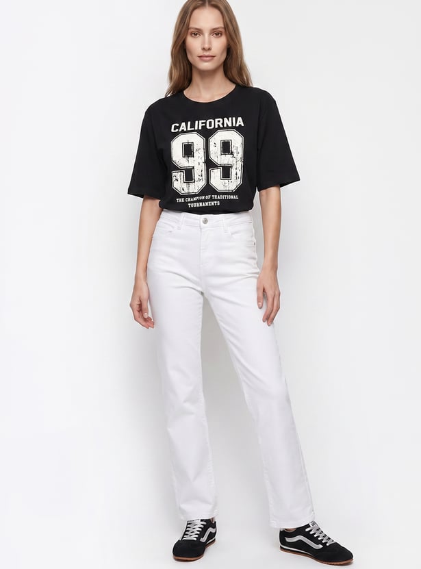 KRAUS Solid Straight Fit Jeans