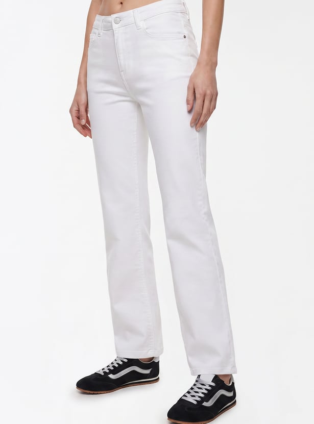 KRAUS Solid Straight Fit Jeans