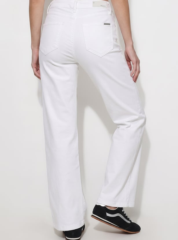 KRAUS Solid Straight Fit Jeans