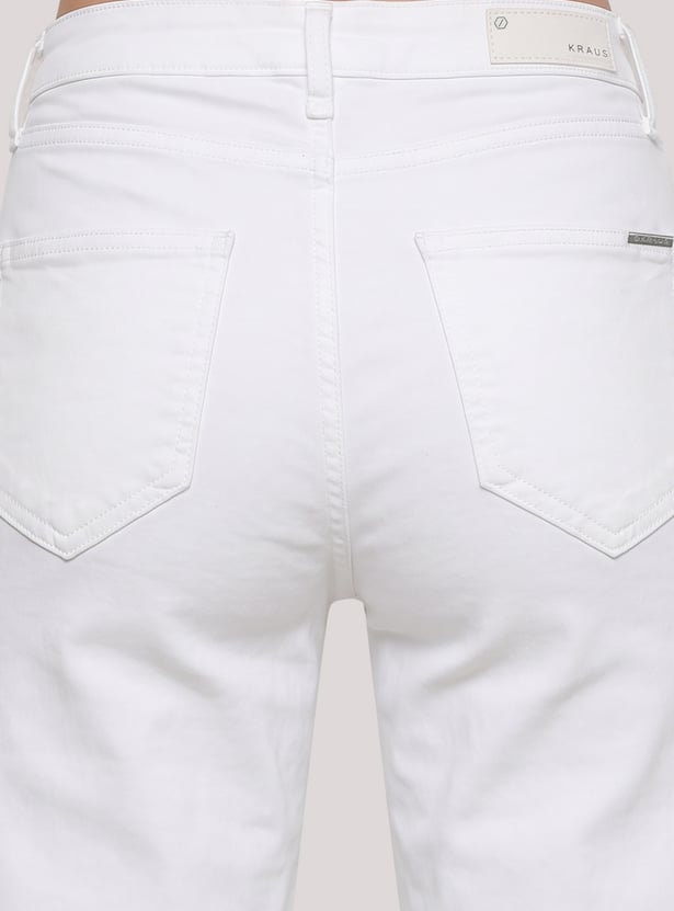 KRAUS Solid Straight Fit Jeans