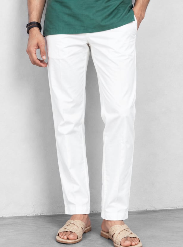 MELANGE Solid Regular Ethnic Pants