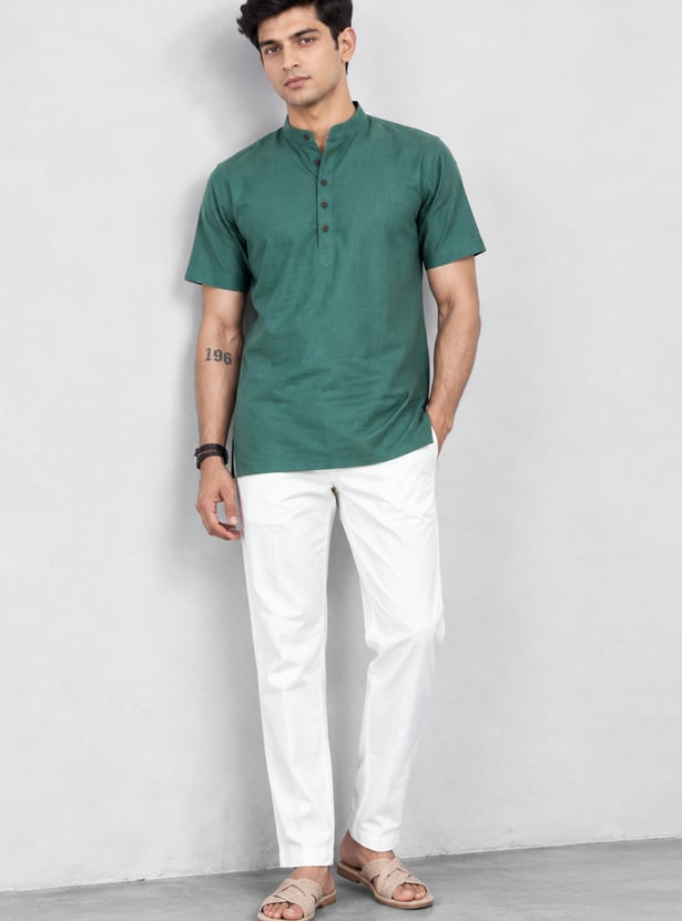 MELANGE Solid Regular Ethnic Pants