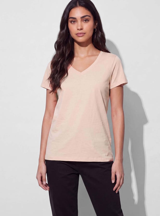 FAME FOREVER Solid T-shirt