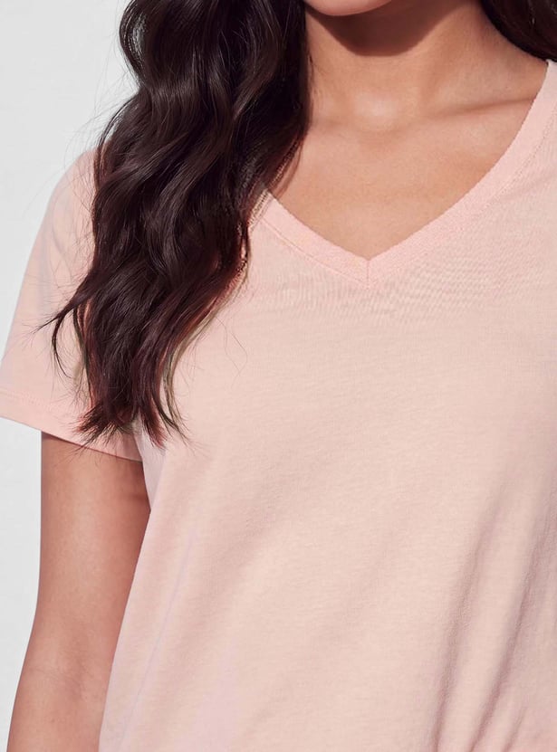 FAME FOREVER Solid T-shirt