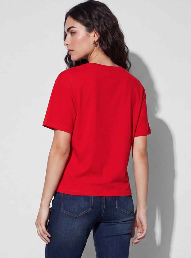 FAME FOREVER Typographic Print T-shirt