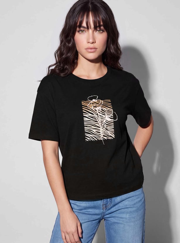 FAME FOREVER Graphic Print T-shirt