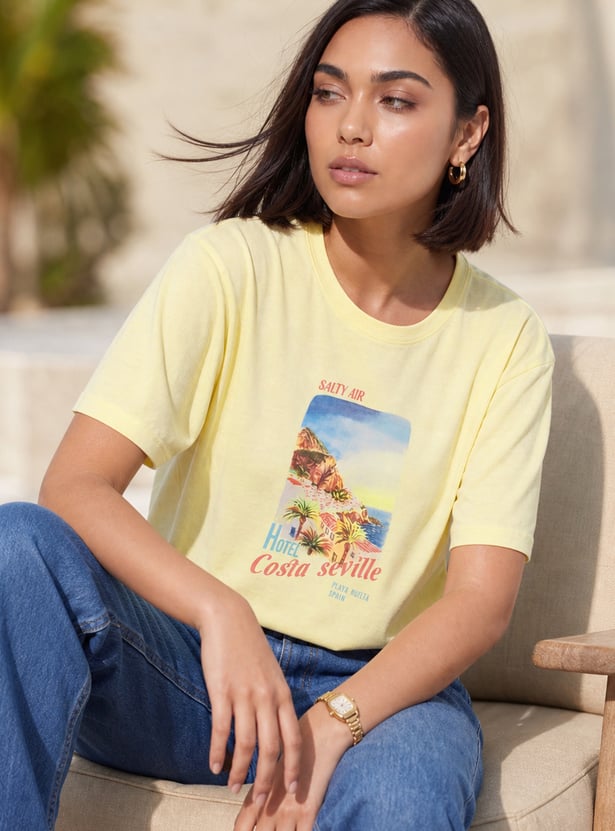 FAME FOREVER Graphic Print T-shirt