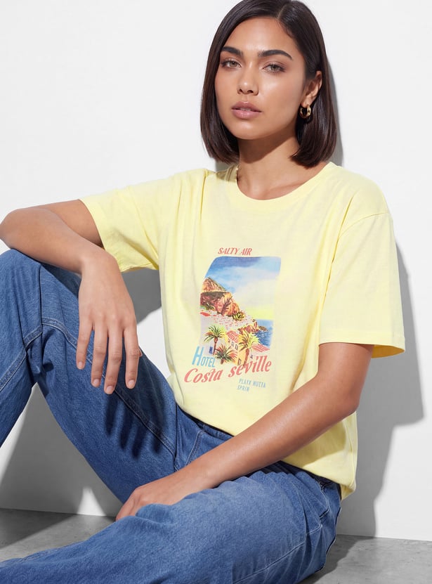 FAME FOREVER Graphic Print T-shirt