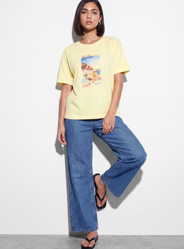 FAME FOREVER Graphic Print T-shirt