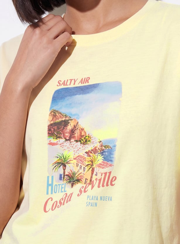 FAME FOREVER Graphic Print T-shirt