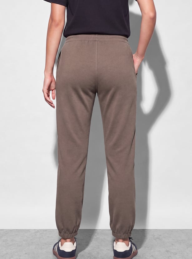 FAME FOREVER Solid Drawstring Joggers