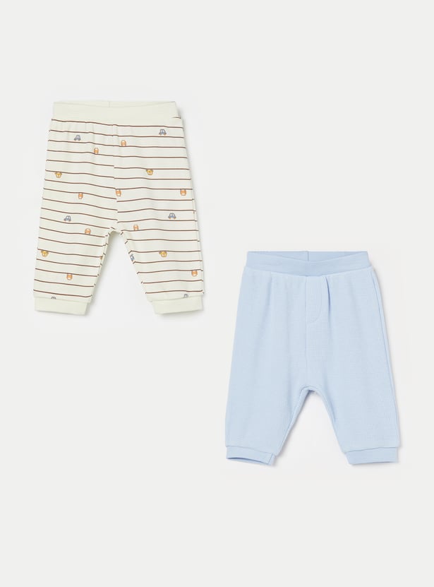 FS MINI KLUB Boys Striped Trousers - Pack of 2