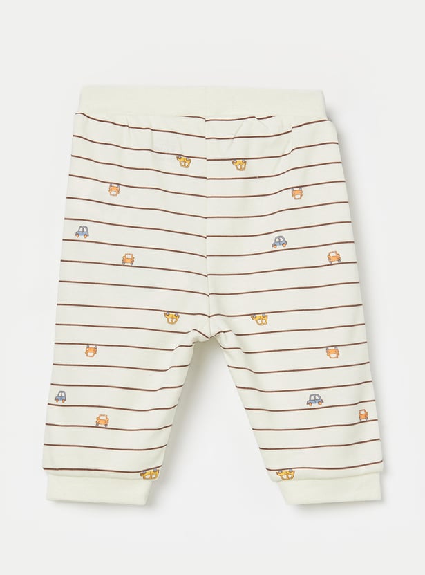 FS MINI KLUB Boys Striped Trousers - Pack of 2