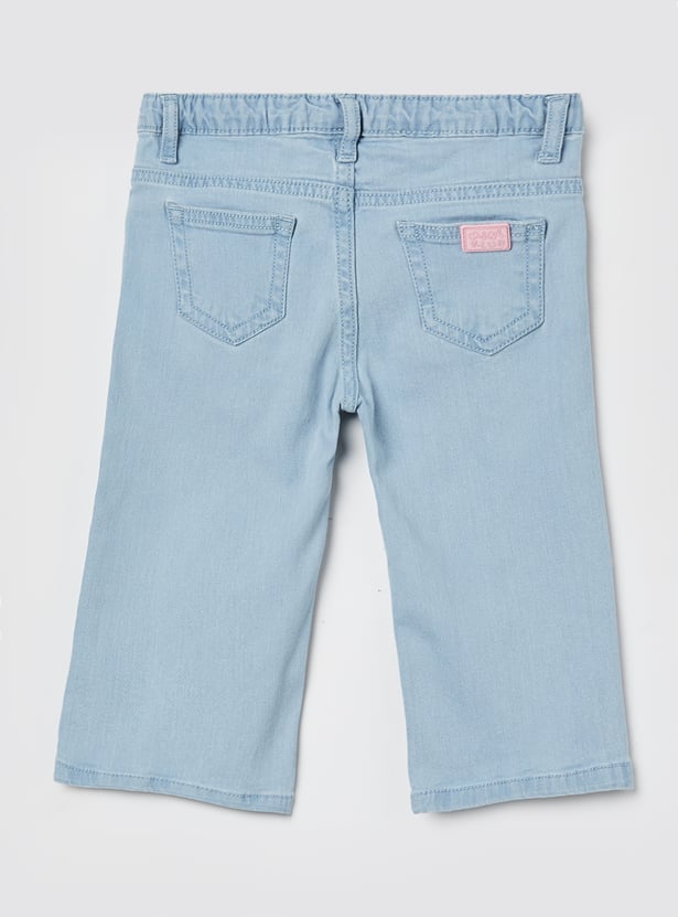 FS MINI KLUB Girls Embroidered Regular Jeans