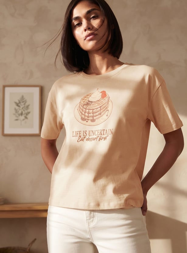 FAME FOREVER Graphic Print T-shirt