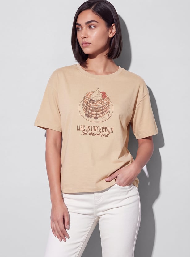 FAME FOREVER Graphic Print T-shirt
