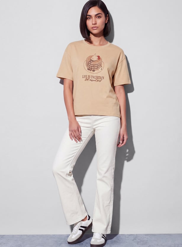 FAME FOREVER Graphic Print T-shirt