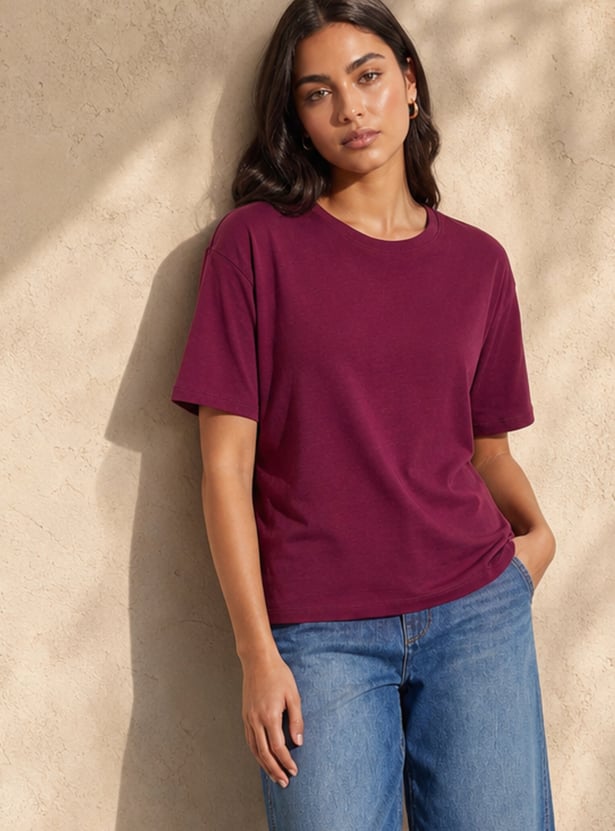 FAME FOREVER Solid T-shirt