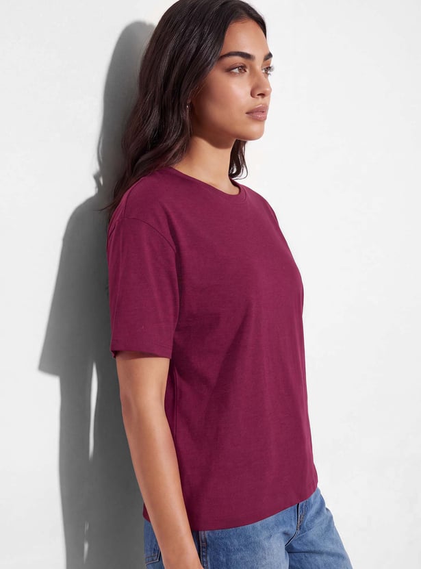 FAME FOREVER Solid T-shirt