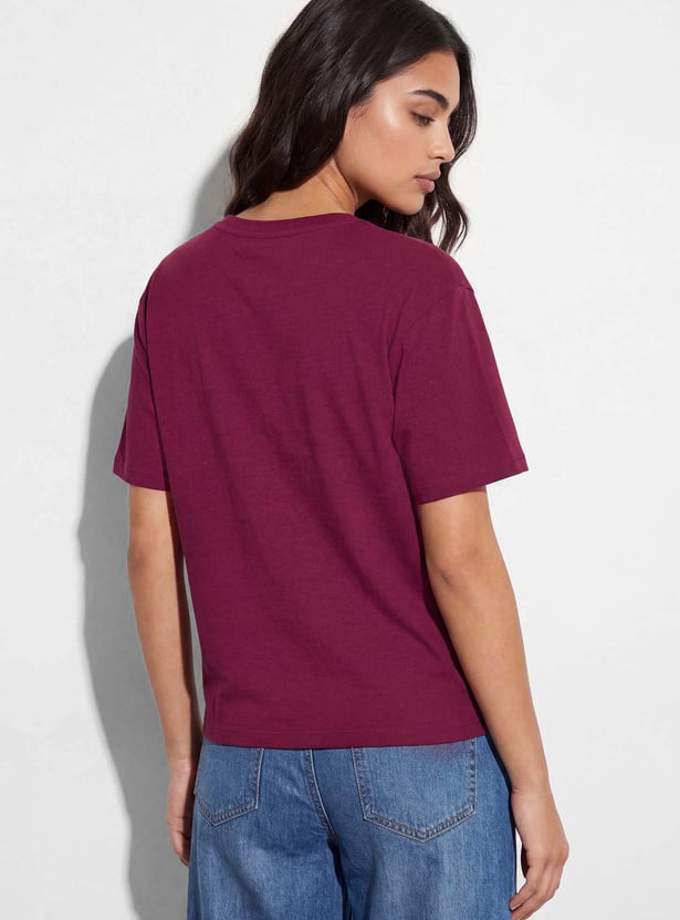 FAME FOREVER Solid T-shirt
