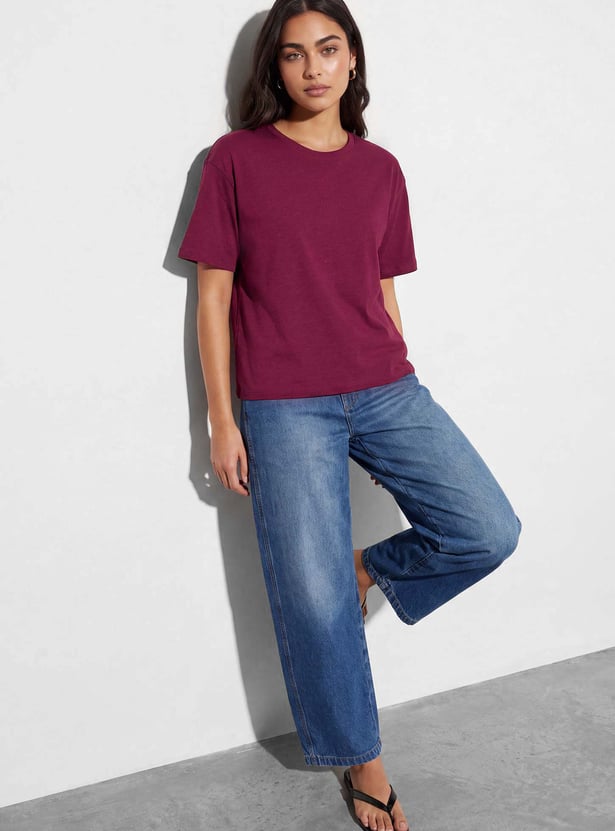 FAME FOREVER Solid T-shirt