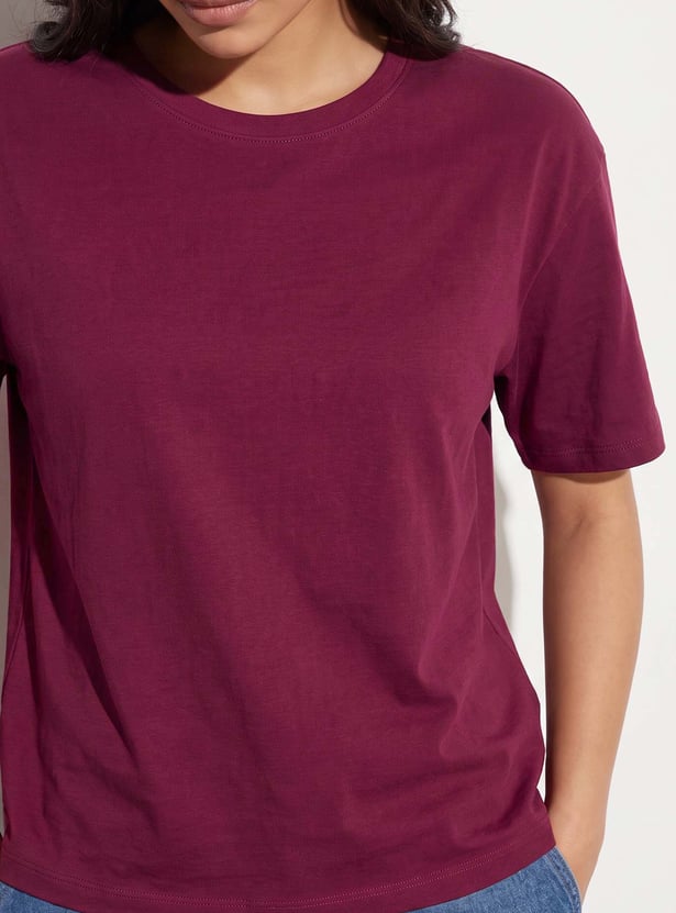 FAME FOREVER Solid T-shirt