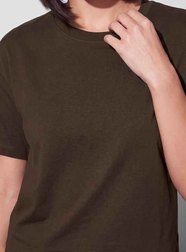 FAME FOREVER Solid T-shirt