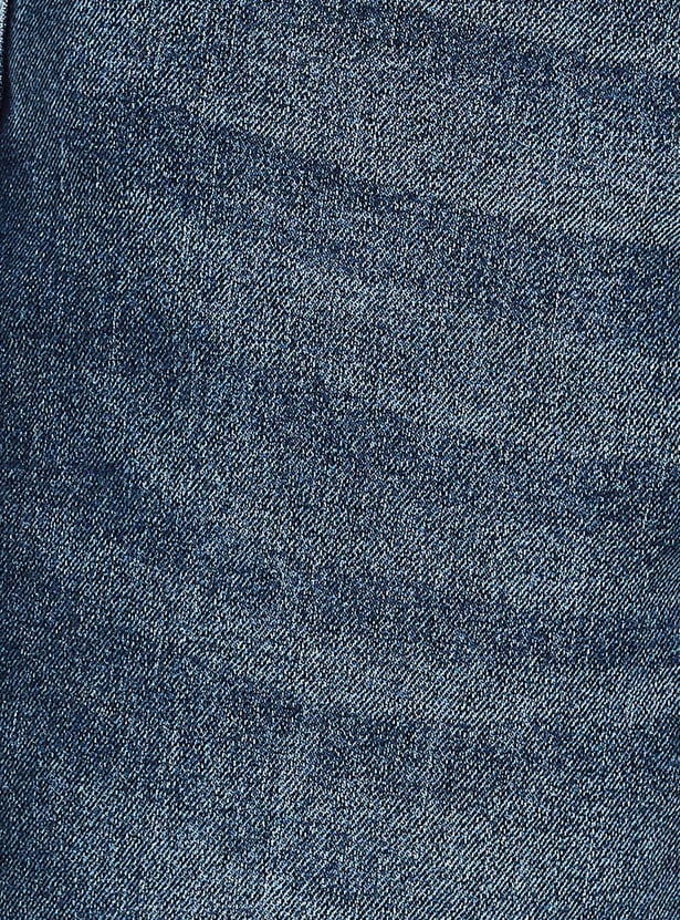 SPYKAR Washed Boot Cut Jeans
