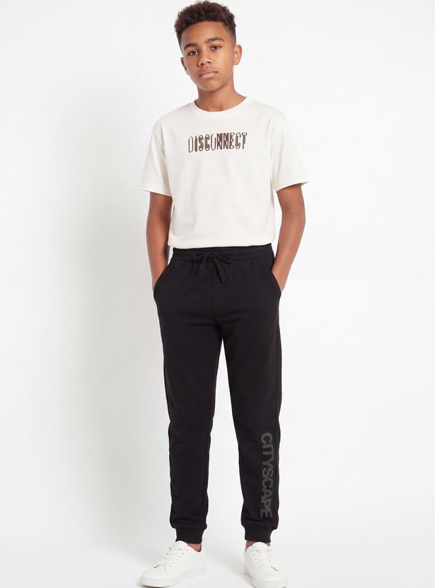 FAME FOREVER Boys Graphic Print Joggers