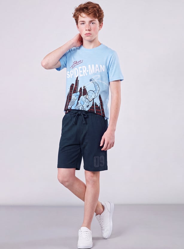 FAME FOREVER Boys Numeric Print Shorts