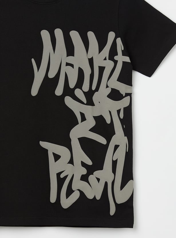 FAME FOREVER Boys Graphic Print T-shirt